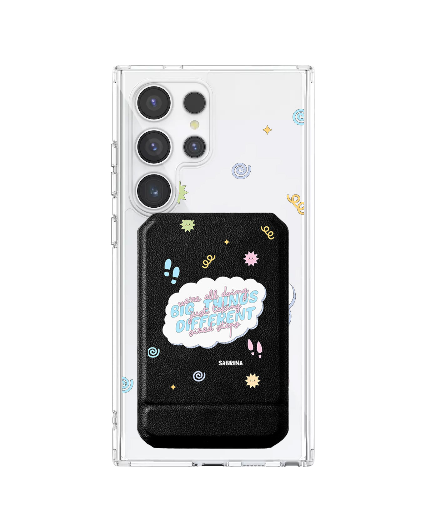 Android Magnetic Multifold Wallet - Different Steps