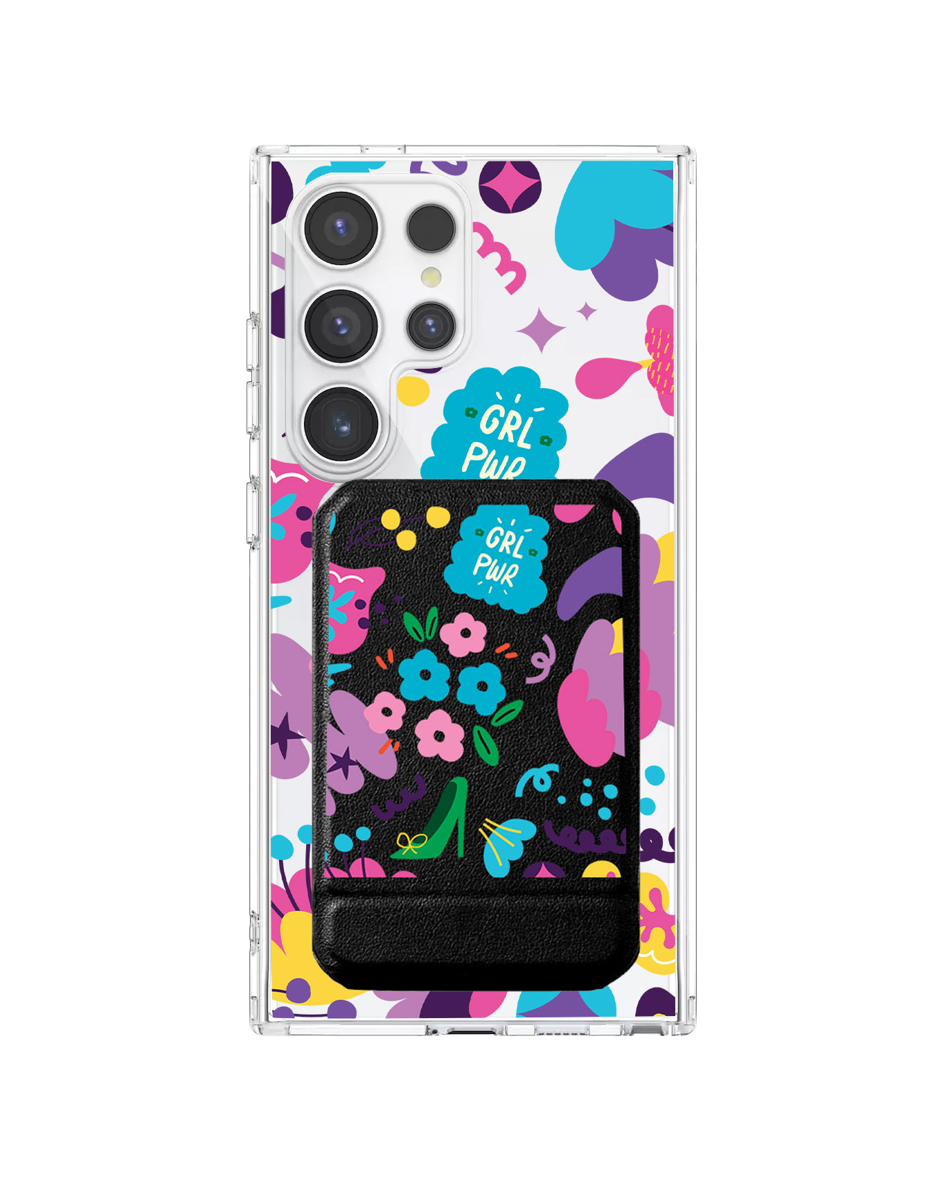 Android Magnetic Multifold Wallet - Girl Power 1.0