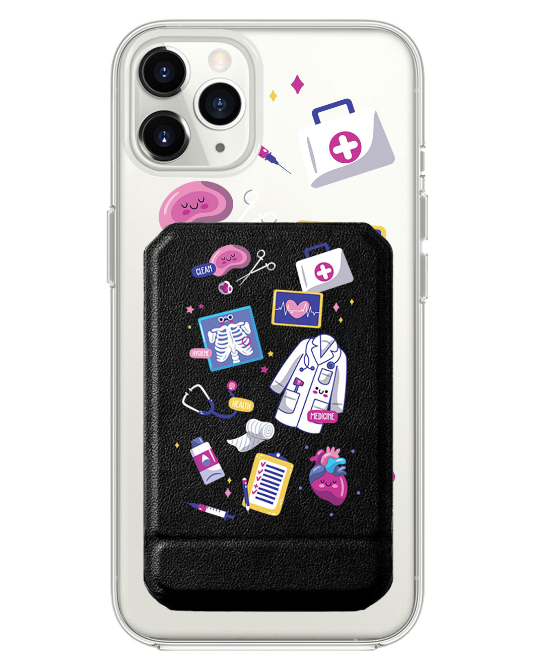 iPhone Magnetic Multifold Wallet - Doctor