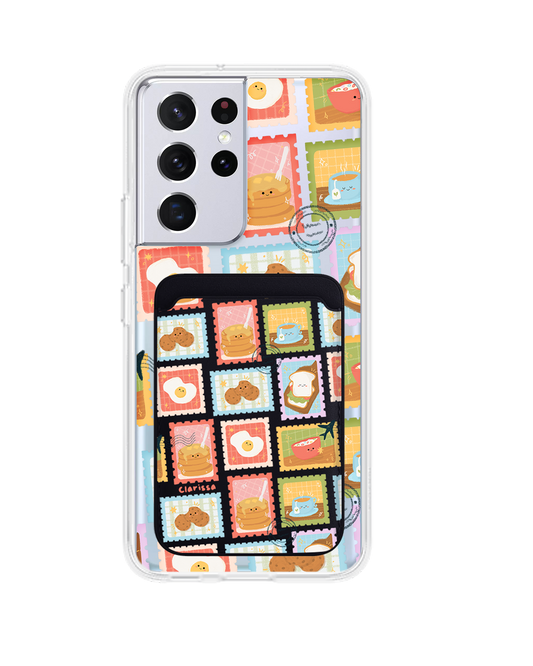 Android Magnetic Wallet Case - Breakfast Menu Stamps