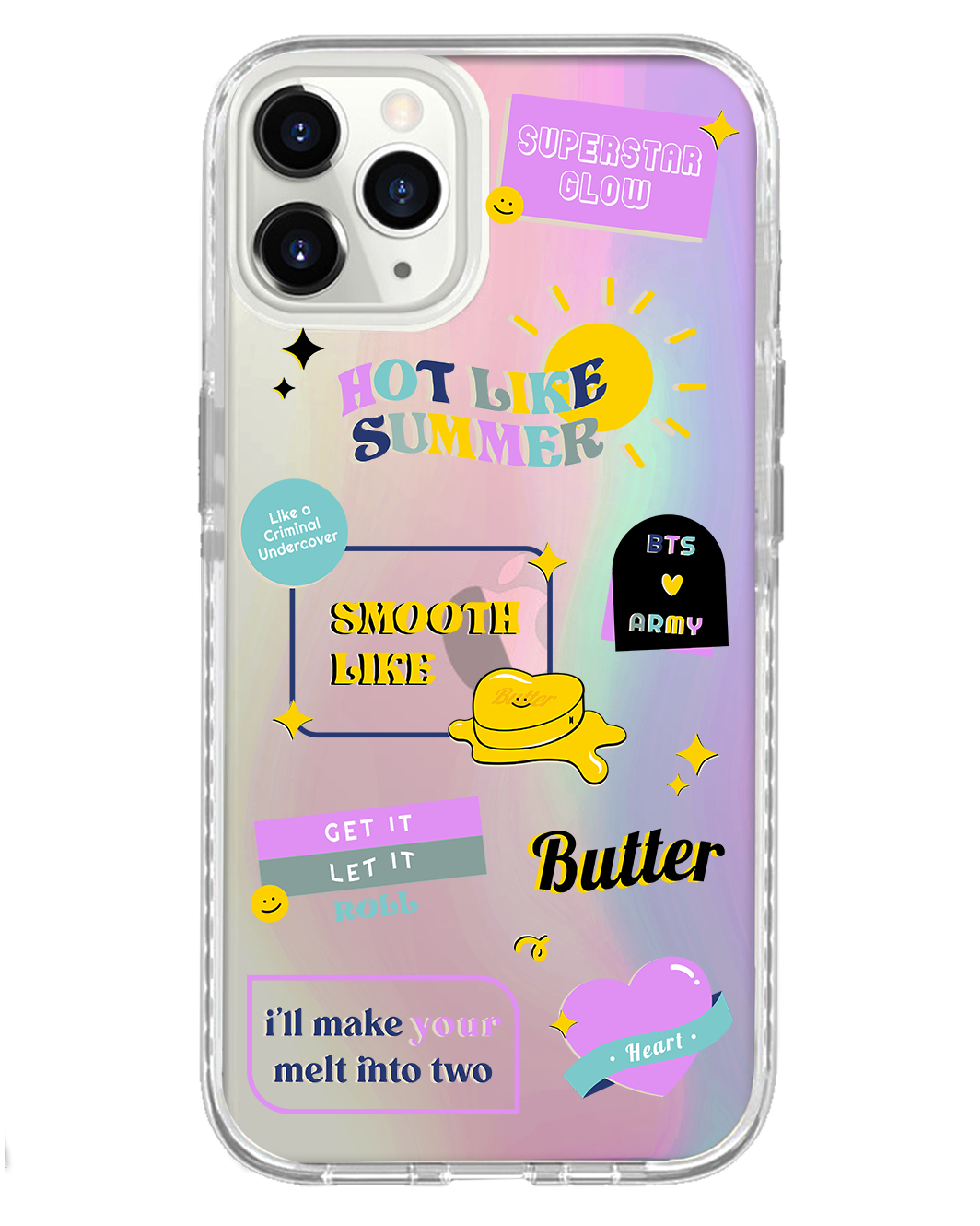غطاء حماية خلفي للآيفون - مجموعة BTS Butter Stater Pack