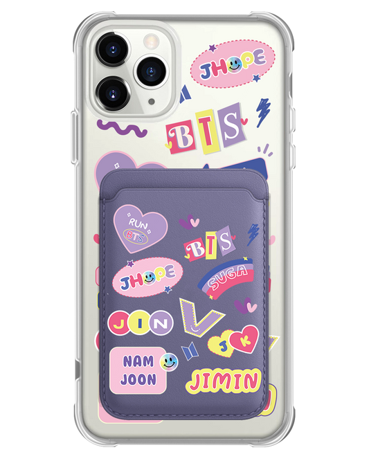 iPhone Magnetic Wallet Case - BTS Members