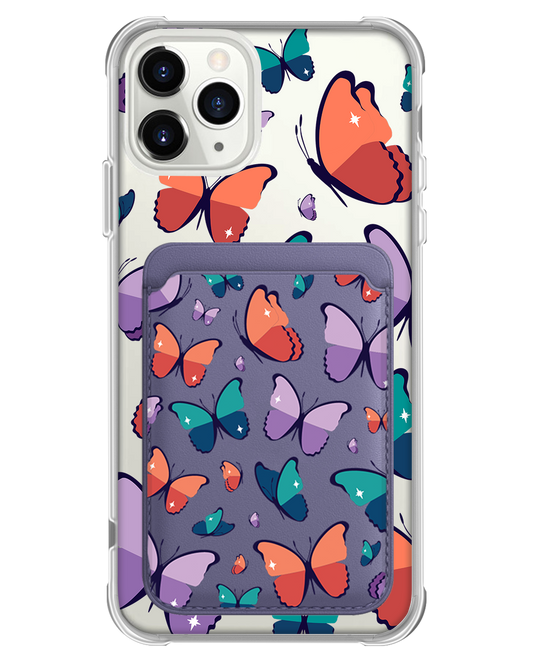iPhone Magnetic Wallet Case - Butterfly