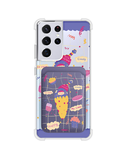 Android Magnetic Wallet Case - Candy Doodle