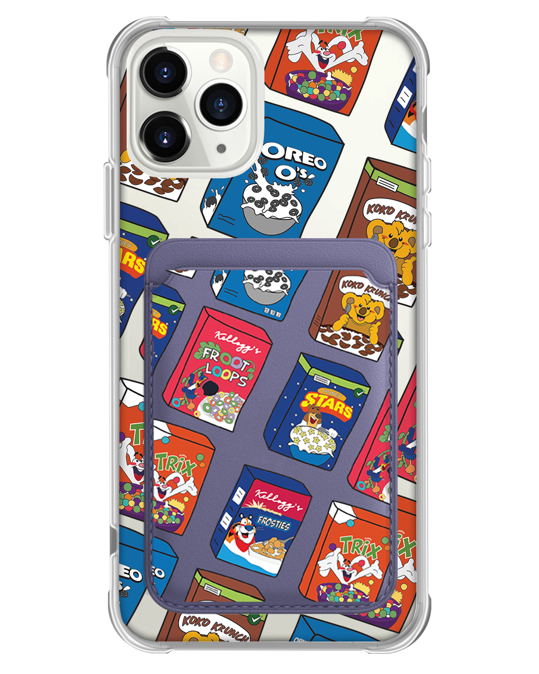 iPhone Magnetic Wallet Case - Cereal Boxes