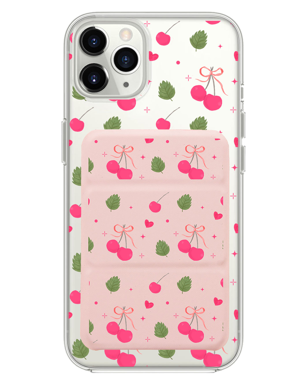 เคสพับสามทบแม่เหล็กสำหรับ iPhone - Coquette Cherry