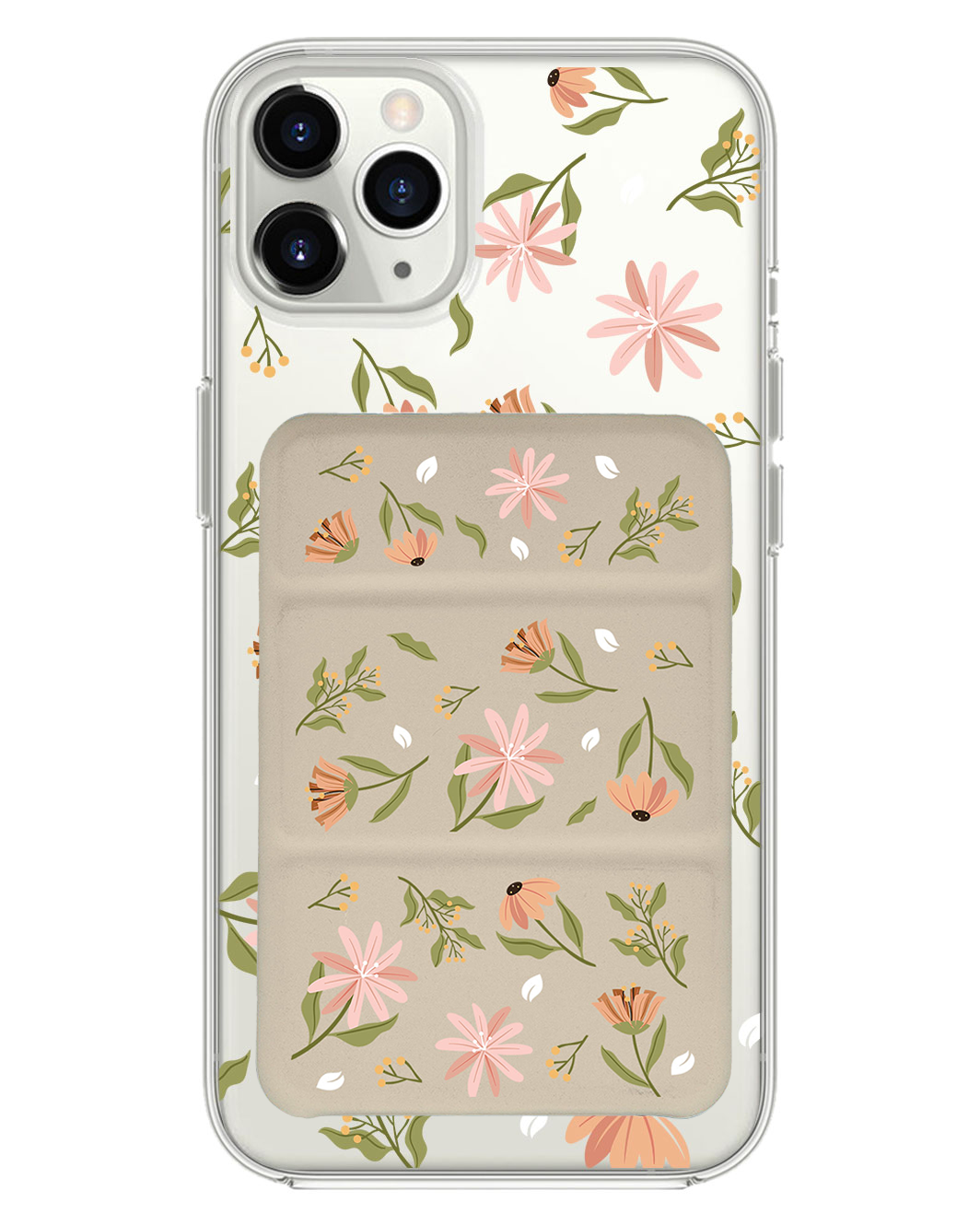 เคสพับสามทบแม่เหล็กสำหรับ iPhone - Cosmos Flower