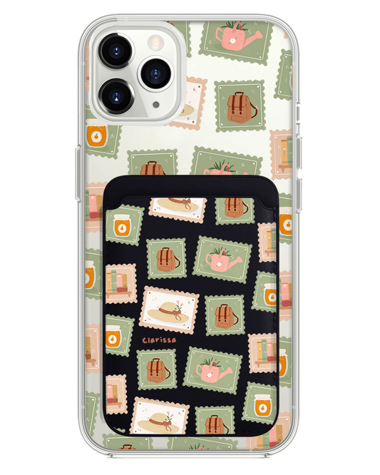 حافظة مغناطيسية لهاتف iPhone - طوابع Cottagecore