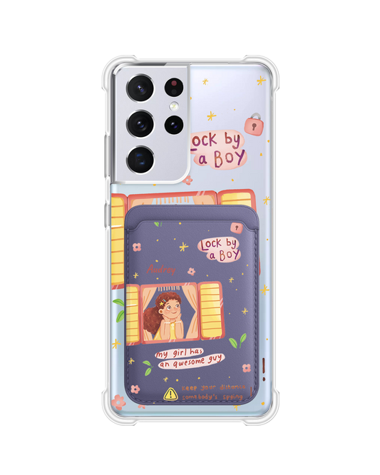 Android Magnetic Wallet Case - Crush Girl (Couple Case)