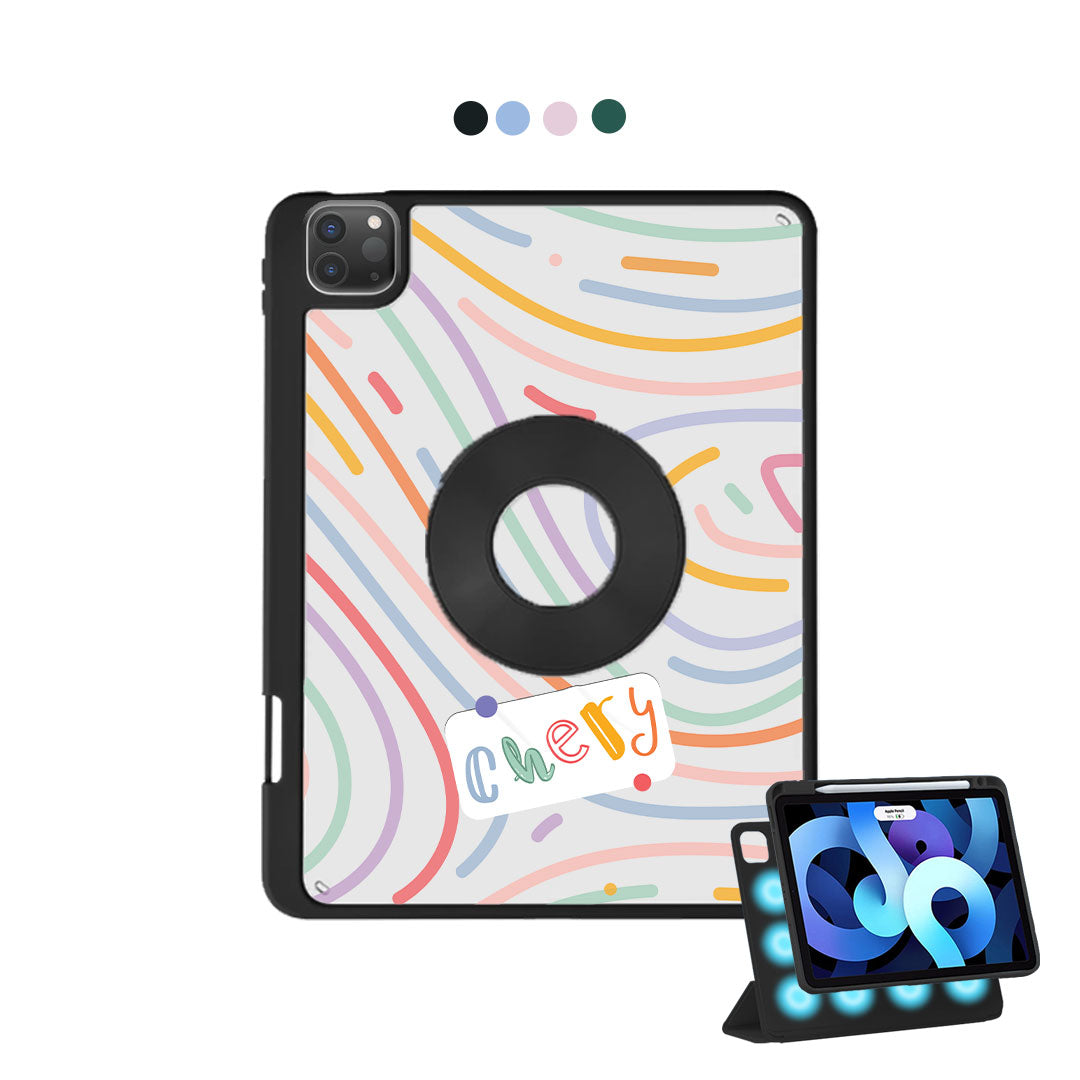 غطاء قابل للفصل لجهاز iPad - شعار Doodle 2.0