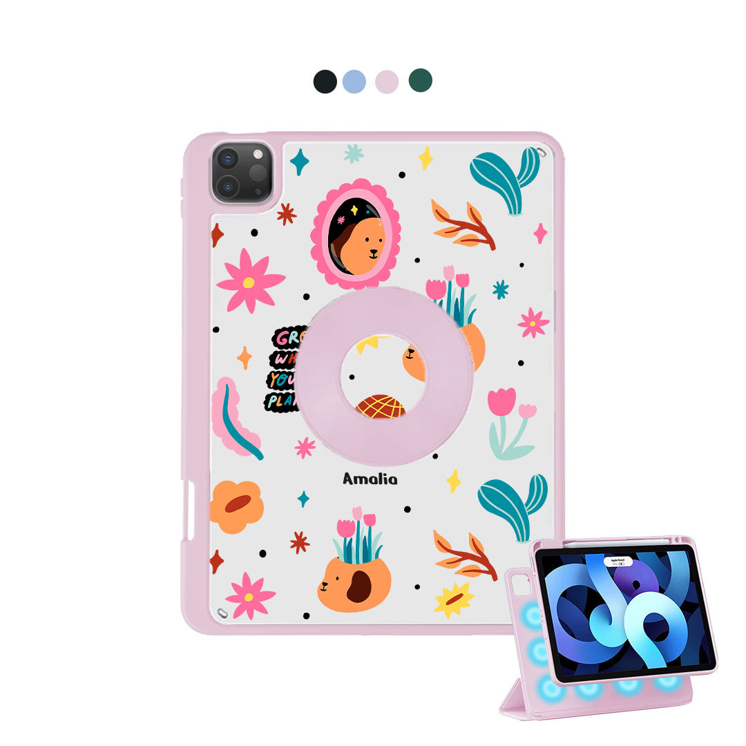 غطاء قابل للفصل لجهاز iPad - Grow and Bloom
