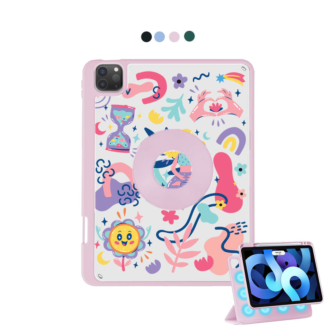 iPad Detachable Flip Cover - Heather