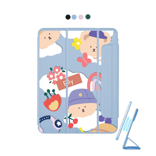 غطاء iPad قابل للفصل - تصميم الدب الأنيق