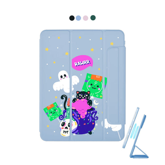 iPad Detachable Flip Cover - Cat Monster