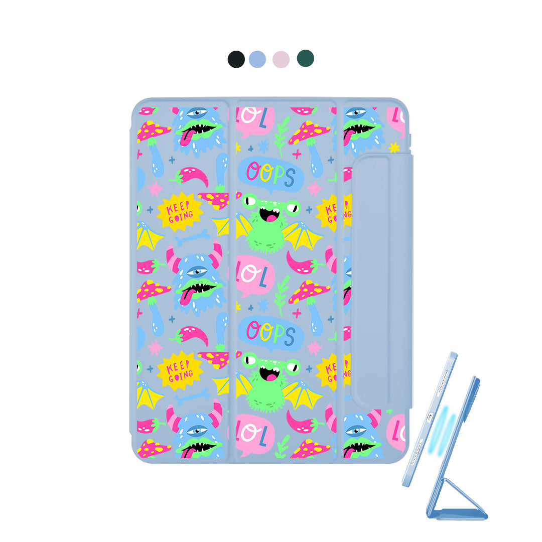 غطاء قابل للفصل لجهاز iPad - Monster Say Keep Going