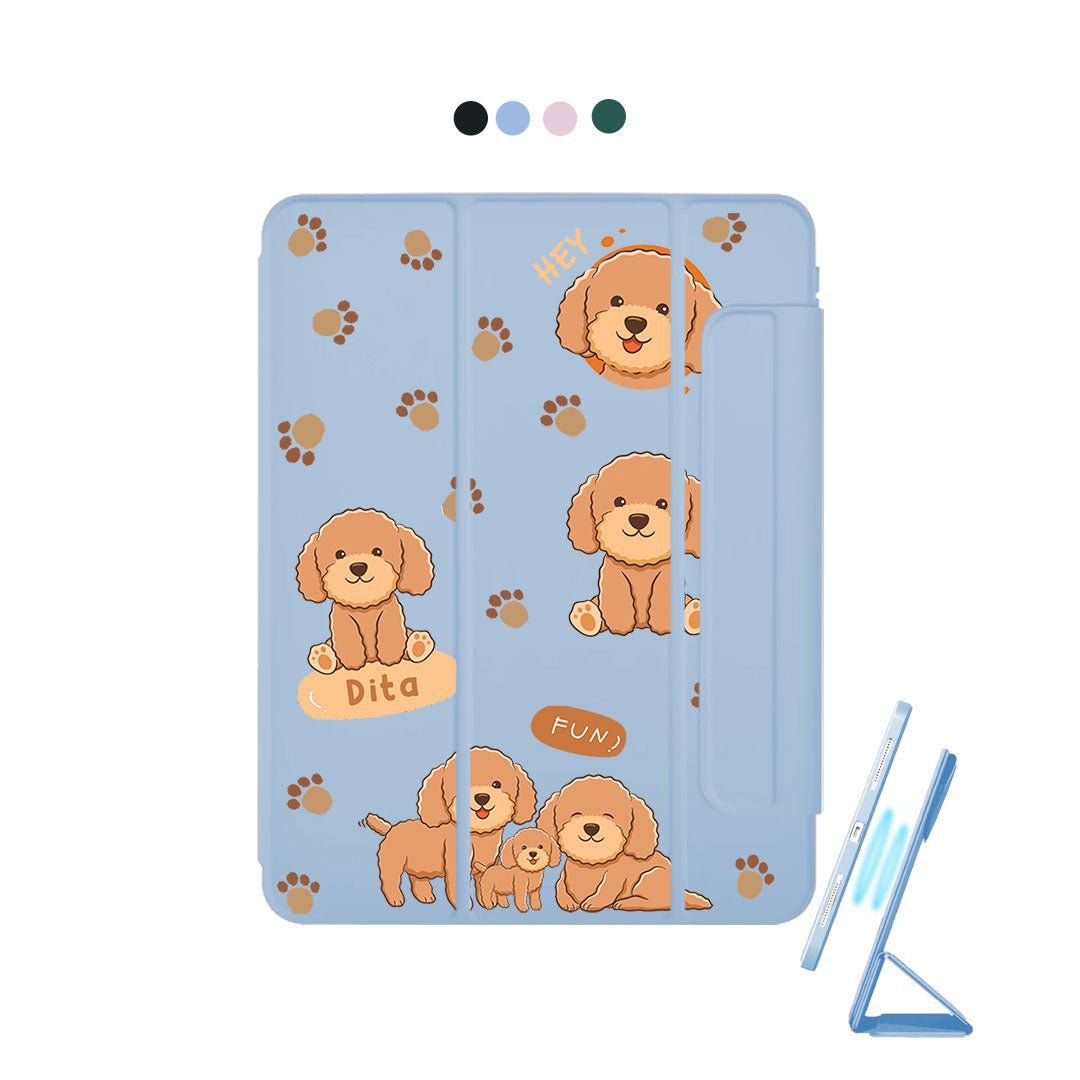 غطاء قابل للفصل لجهاز iPad - Poodle Squad 4.0