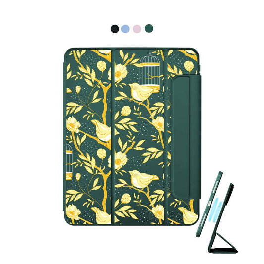 iPad Detachable Flip Cover - Lovebird Monochrome 2.0