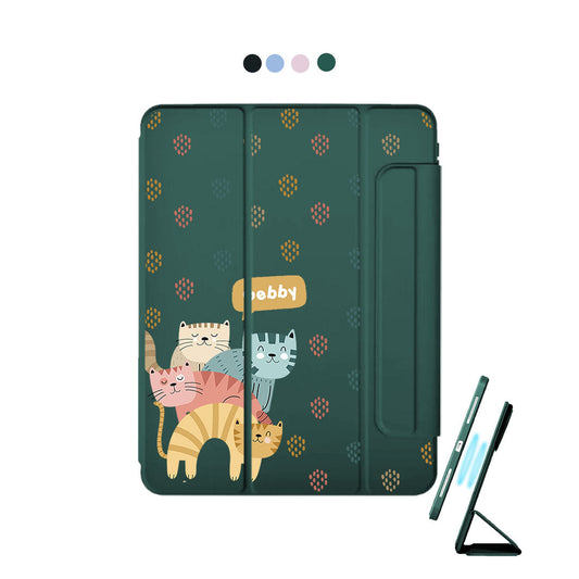 غطاء iPad قابل للفصل - Rainbow Meow 2.0