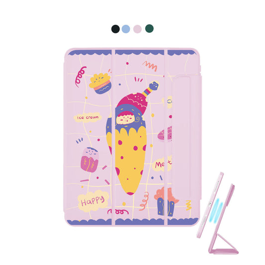 iPad Detachable Flip Cover - Candy Doodle