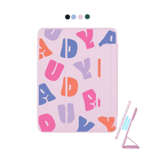 iPad Detachable Flip Cover - Chubby Monogram