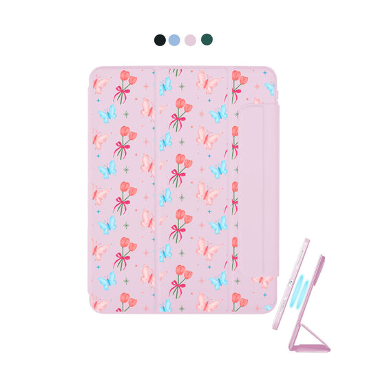 iPad Detachable Flip Cover - Coquette Butterfly