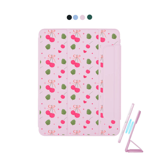 iPad Detachable Flip Cover - Coquette Cherry