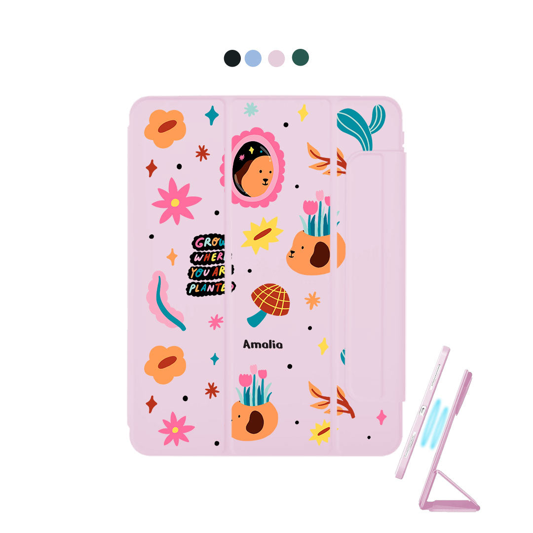 غطاء قابل للفصل لجهاز iPad - Grow and Bloom