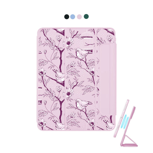 iPad Detachable Flip Cover - Lovebird Monochrome 5.0