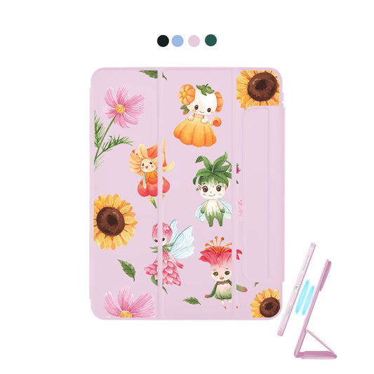 iPad Detachable Flip Cover - Magical Garden