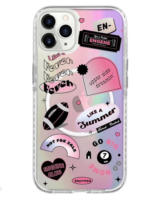 مجموعة ملصقات Enhypen لحماية iPhone الخلفية