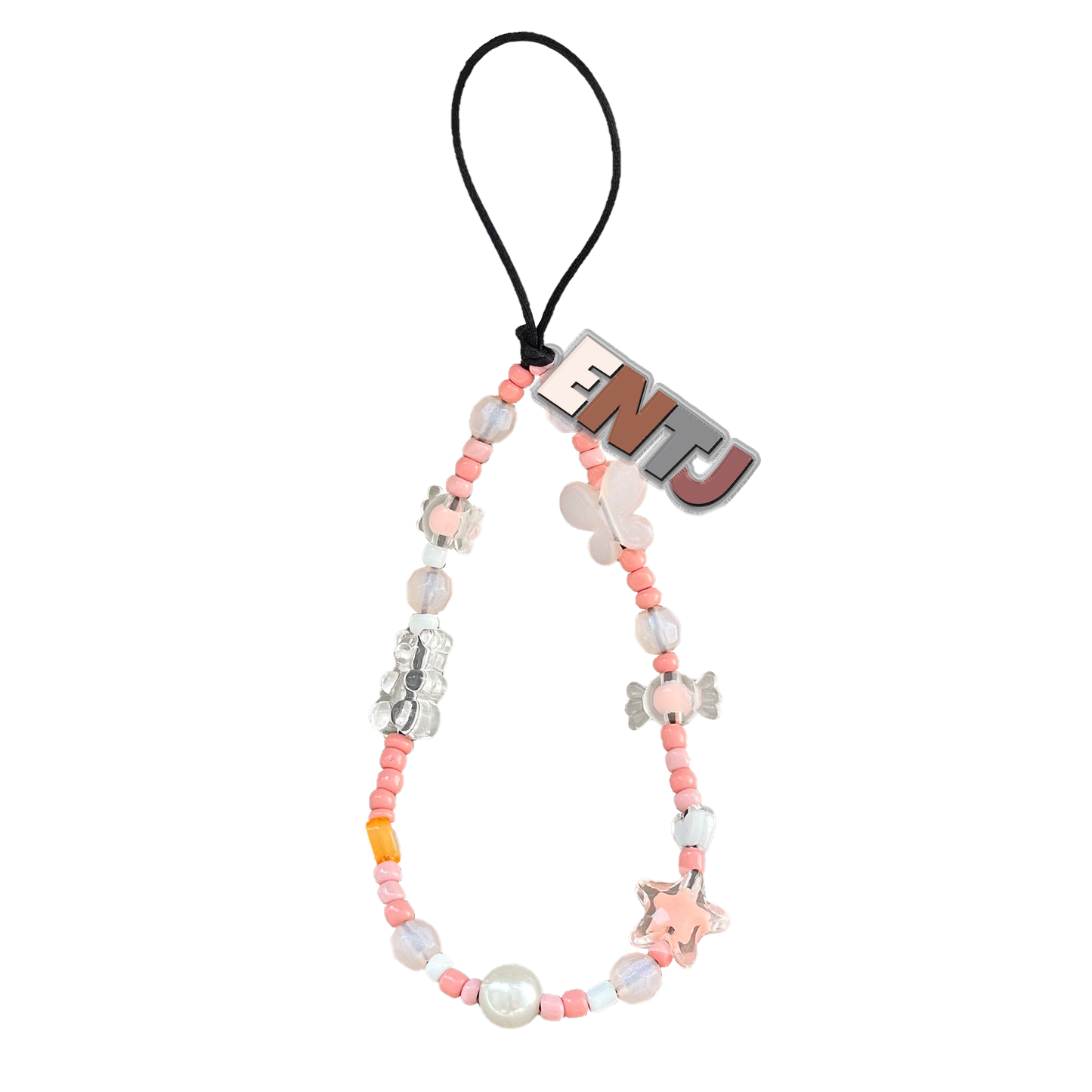 Beaded Strap with Acrylic Charm - ENTJ