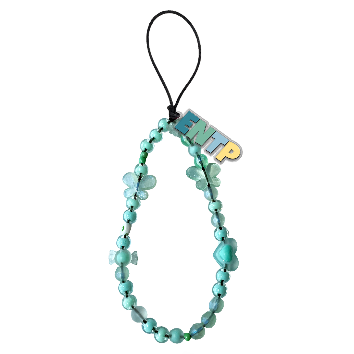 Beaded Strap with Acrylic Charm - ENTP