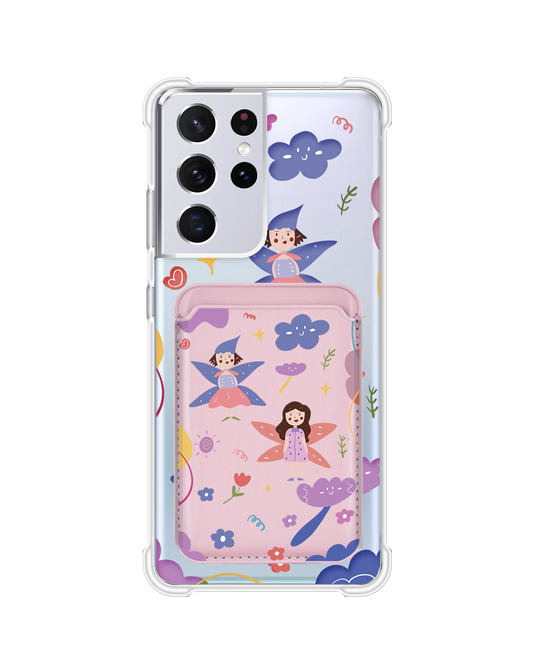 Android Magnetic Wallet Case - Fairy Pattern