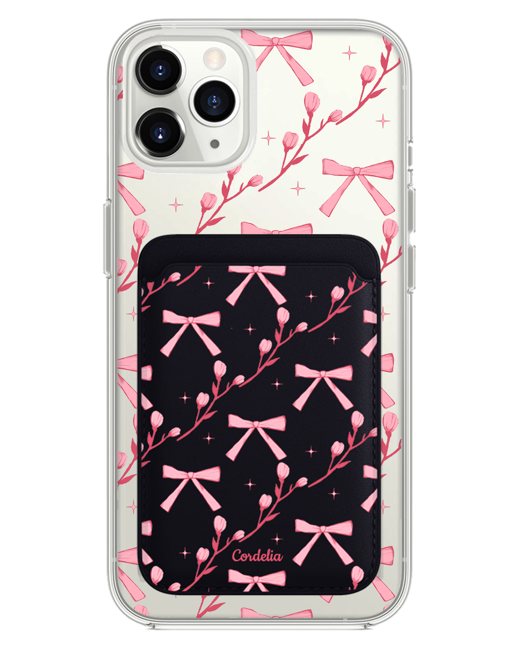 iPhone Magnetic Wallet Case - Coquette Floral