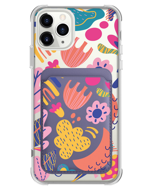 حافظة مغناطيسية لهاتف iPhone - زهور