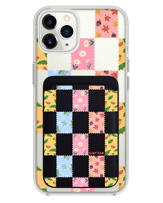 iPhone Magnetic Wallet Case - Four Seasons Stamps