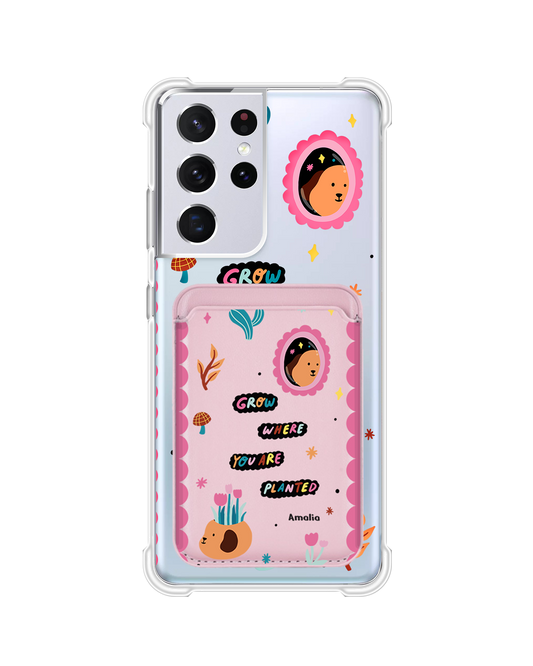 Android Magnetic Wallet Case - Grow Where You Are Planted