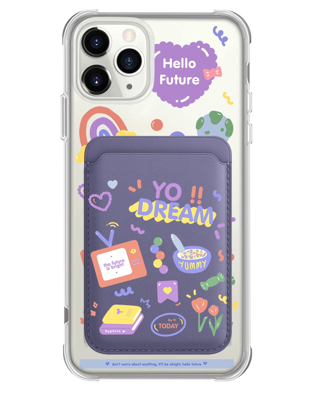 iPhone Magnetic Wallet Case - Hello Future