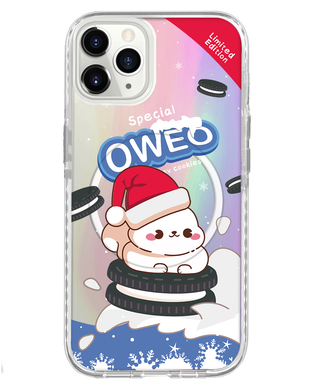 غطاء حماية خلفي للآيفون - Oweo Christmas