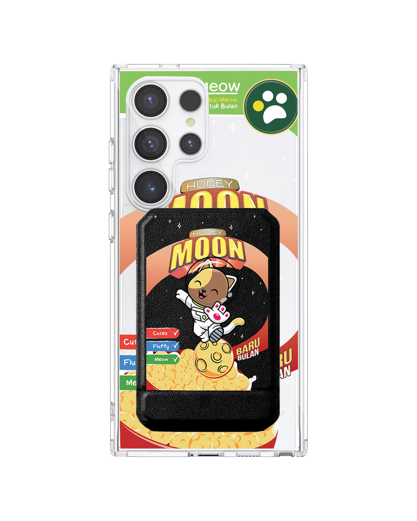 Android Magnetic Multifold Wallet - Honey Moon