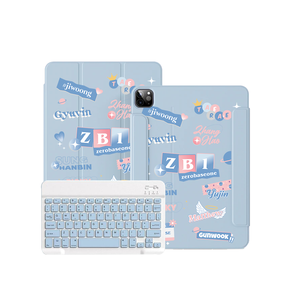 ฝาพับคีย์บอร์ดไร้สายสำหรับ iPad / Android Tab - สมาชิก Zerobaseone