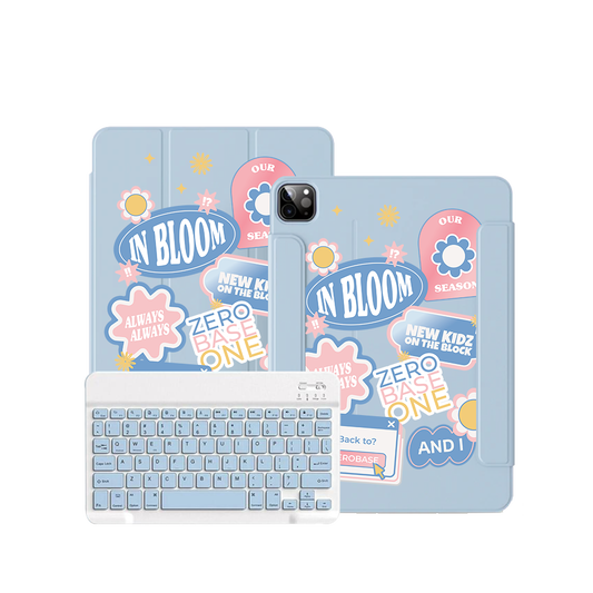iPad / Android Tab Wireless Keyboard Flipcover - Zerobaseone Song Sticker Pack