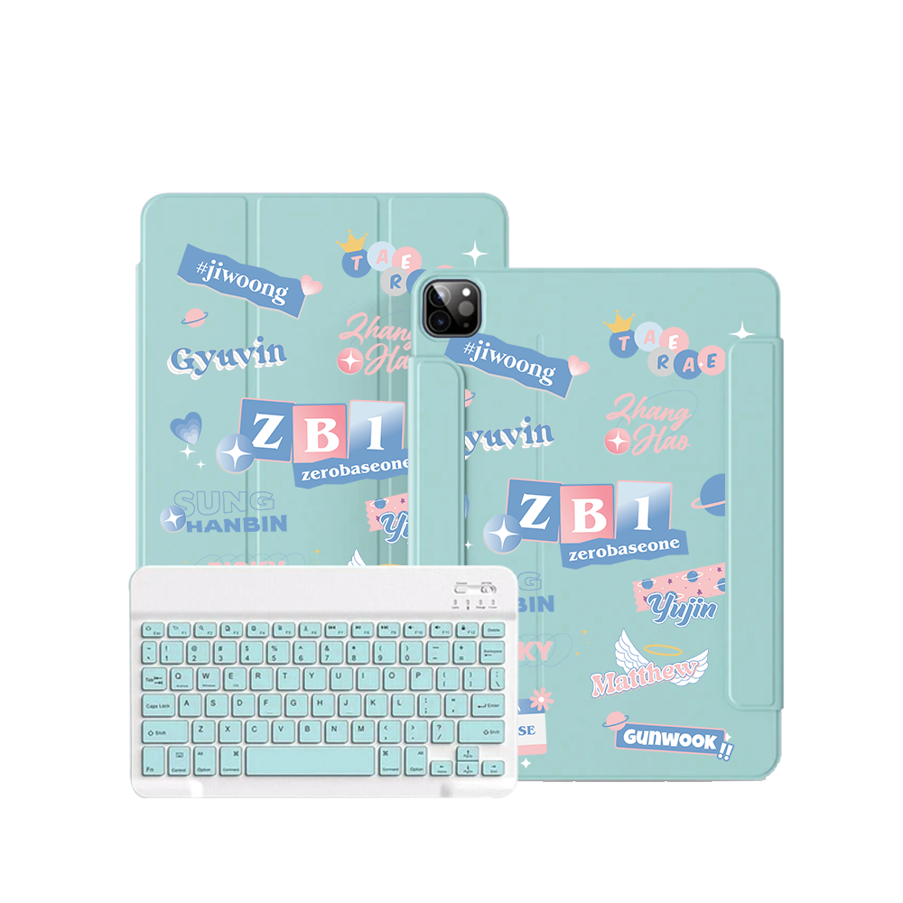 ฝาพับคีย์บอร์ดไร้สายสำหรับ iPad / Android Tab - สมาชิก Zerobaseone