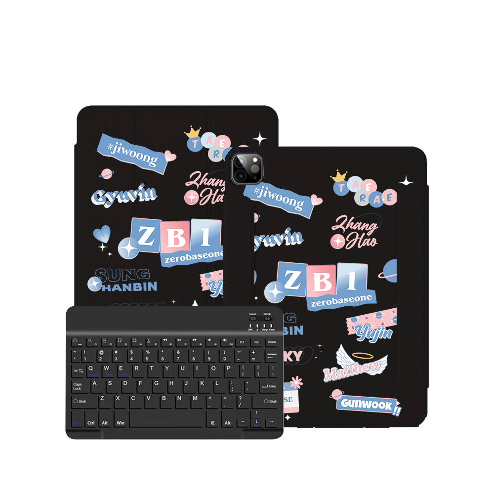 ฝาพับคีย์บอร์ดไร้สายสำหรับ iPad / Android Tab - สมาชิก Zerobaseone