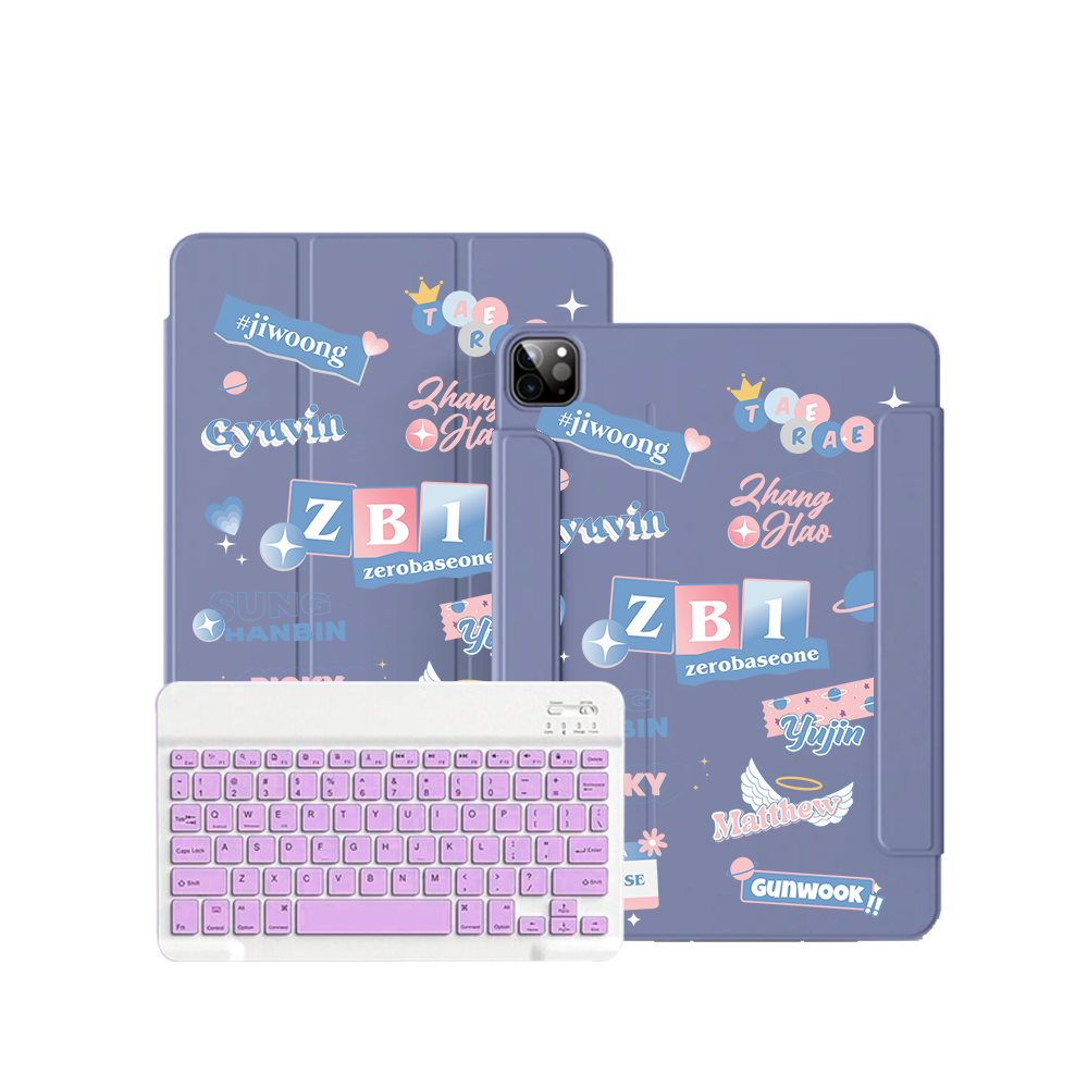 ฝาพับคีย์บอร์ดไร้สายสำหรับ iPad / Android Tab - สมาชิก Zerobaseone