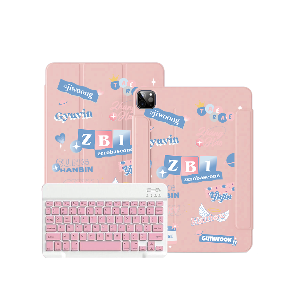 ฝาพับคีย์บอร์ดไร้สายสำหรับ iPad / Android Tab - สมาชิก Zerobaseone