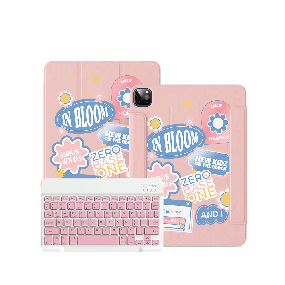 สติ๊กเกอร์เพลง Zerobaseone สำหรับ iPad / Android Tab Wireless Keyboard Flipcover