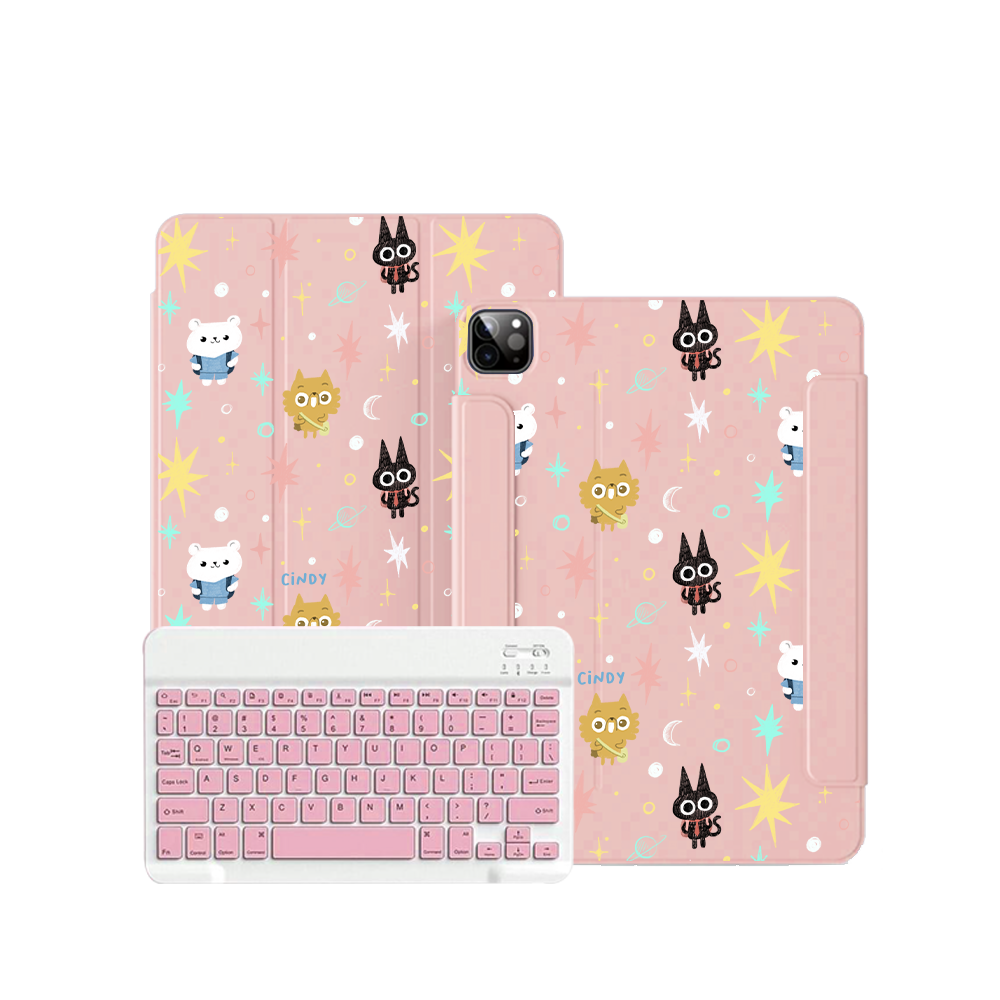 ฝาพับคีย์บอร์ดไร้สายสำหรับ iPad / Android - Backpack Traveller