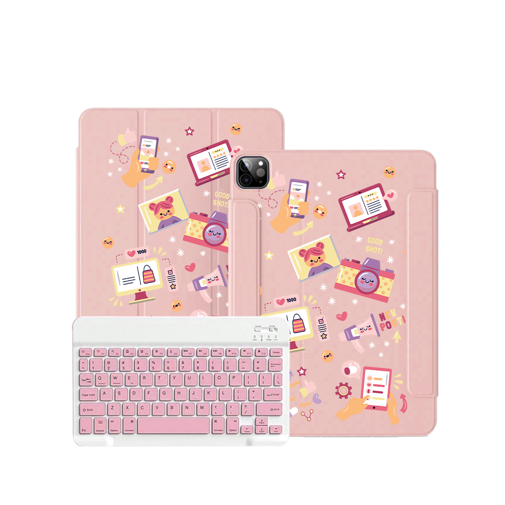 ฝาพับคีย์บอร์ดไร้สายสำหรับ iPad / Android Tab - Content Creator