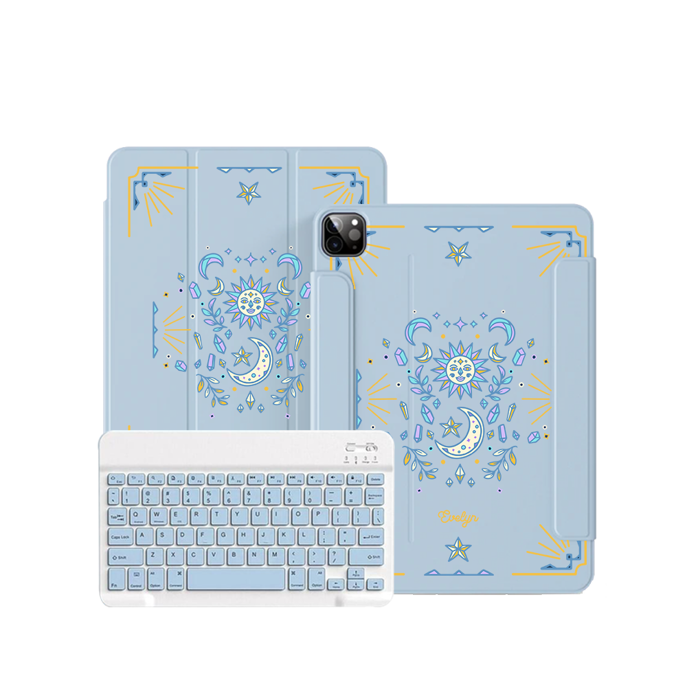 ฝาพับคีย์บอร์ดไร้สายสำหรับ iPad / Android Tab - Cosmic Dream